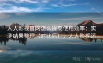 人人影视官网怎么提高使用效率：实测结果整理（对比后），人人影视还