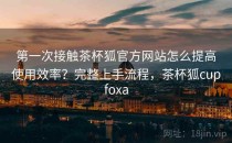 第一次接触茶杯狐官方网站怎么提高使用效率？完整上手流程，茶杯狐cupfoxa