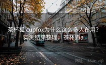 茶杯狐 cupfox为什么这么多人在用？实测结果整理，茶杯狐a