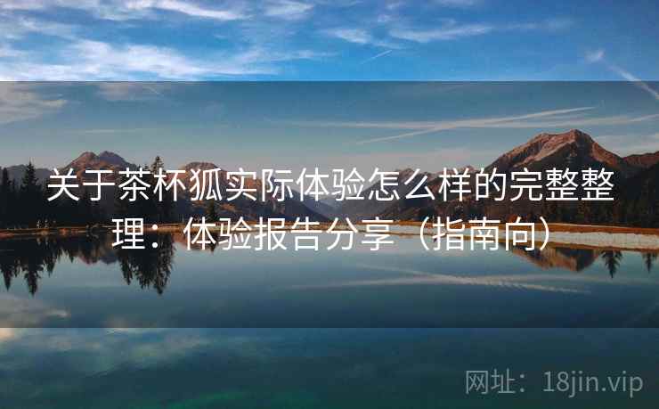 关于茶杯狐实际体验怎么样的完整整理：体验报告分享（指南向）  第2张