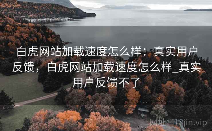 白虎网站加载速度怎么样：真实用户反馈，白虎网站加载速度怎么样_真实用户反馈不了  第1张
